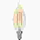 Bulbrite 861407 LED2CA10/21K/FIL-NOS/3-4PK LED Filament CA10 Nostalgic Thread Edison Light Bulb, 25 Watt Equivalent, 2200K, Antique, 4 Piece