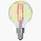 Bulbrite 861409 LED2G16/21K/FIL-NOS/3-3PK  Pack of (3) LED Filament G16 Nostalgic Thread Edison Light Bulb, 25 Watt Equivalent, 2100K, Antique Glass Finish