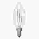 Bulbrite 861413 LED4B11/27K/FIL/4/JA8-4PK Pack of (4) 4 Watt Dimmable Clear Filament B11 Candelabra (E12) LED Light Bulb - 350 Lumens, 2700K