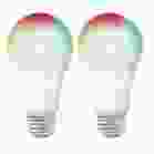 SATCO S11253 9.5A19/LED/RGB/TW/SF/2PK 9.5 Watt; A19 LED; RGB & Tunable White; Starfish IOT; 120 Volt; 800 Lumens; 2-pack