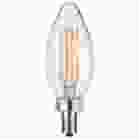 SATCO S11344 8W/CTC/LED/940/120V/E12 8 Watt C11 LED - Clear Finish - Candelabra Base - 4000K - 90 CRI - 800 Lumens - 120 Volt