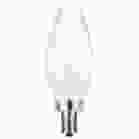 SATCO S11346 8W/CTF/LED/930/120V/E12 8 Watt C11 LED - Frosted Finish - Candelabra Base - 3000K - 90 CRI - 800 Lumens - 120 Volt