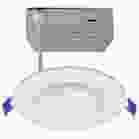 SATCO S11560 9WLED/DW/4/RGBTW/RND/WH 9 Watt; LED Direct Wire; Low Profile Downlight; 4 Inch Round; Starfish IOT; Tunable White and RGB; 120 Volt; 90 CRI; White Finish