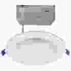 SATCO S11562 12WLED/DW/6/RGBTW/RND/WH 12 Watt; LED Direct Wire; Low Profile Downlight; 6 Inch Round; Starfish IOT; Tunable White and RGB; 120 Volt; 90 CRI; White Finish