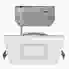 SATCO S11565 9WLED/DW/4/RGBTW/SQ/RD/WH 9 Watt; LED Direct Wire; Low Profile Regress Baffle Downlight; 4 Inch Square; Starfish IOT; Tunable White and RGB; 120 Volt; 90 CRI; White Finish