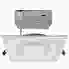 SATCO S11567 12WLED/DW/6/RGBTW/SQ/RD/WH 12 Watt; LED Direct Wire; Low Profile Regress Baffle Downlight; 6 Inch Square; Starfish IOT; Tunable White and RGB; 120 Volt; 90 CRI; White Finish