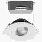 SATCO S11618R1 12W/DW/GBL/4/CCT/RND/RD/WH 12 Watt LED Direct Wire Downlight - Gimbaled - 4 Inch - CCT Selectable - Round - Remote Driver - White Finish - 850 Lumens - 120 Volt