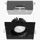 SATCO S11628R1 12W/DW/GBL/3.5/CCT/SQ/RD/BK 12 Watt LED Direct Wire Downlight - Gimbaled - 3.5 Inch - CCT Selectable - Square - Remote Driver - Black Finish - 840 Lumens - 120 Volt