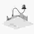 SATCO S11820R1 6.7WLED/RDL/4/5CCT-SEL/SQ 6.7 Watt LED Downlight Retrofit - 4 Inches - CCT Selectable - Square - White Finish - 120 Volt