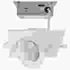 SATCO S11841 9WLED/GBL/4/CCT/SQ/WH 9 Watt; CCT Selectable; LED Direct Wire Downlight; Gimbaled; 4 Inch Square; Remote Driver; White