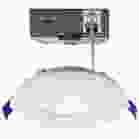 SATCO S11870 12WLED/DW/4/CCT-SEL/RND/RD/WH 12 Watt LED Low Profile Regress Baffle Downlight; 4 Inch; Remote Driver; CCT Selectable; Round Shape; White Finish; 120 Volt