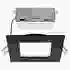 SATCO S11876 10WLED/DW/4/CCT-SEL/SQ/RD/BK 10 Watt - LED Direct Wire Downlight - Edge-lit - 4 inch - CCT Selectable - 120 volt - Dimmable - Square - Remote Driver - Black Finish