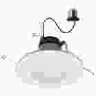 SATCO S11883 13.5WLED/DLR/5-6/WS/5CCT/RD/DB Field Selectable LED Downlight Retrofit - Deep Baffle - 8/10.5/13.5 Watts - 27K/30K/35K/40K/50K CCT - 5-6 Inch - Round Shape - White Finish - 120 Volts