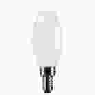 SATCO S12497 (8W/CTF/LED/940/120V/E12) 8 Watt B11 LED - Candelabra Base - Candle-Tip - Frost Finish - 4000K CCT - 120 Volt