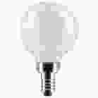 SATCO S21208 4.5G16.5/LED/WH/940/120V/E12 4.5 Watt G16.5 LED; White; Candelabra base; 90 CRI; 4000K; 120 Volt