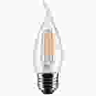 SATCO S21318 5.5CA10/LED/927/CL/120V/E26 5.5 Watt CA10 LED; Clear; Medium base; 90 CRI; 2700K; 120 Volt