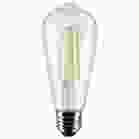 SATCO S21363 8ST19/CL/LED/927/E26 8 Watt ST19 LED; Clear; Medium base; 90 CRI; 2700K; 120 Volt