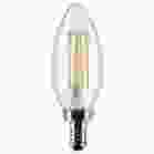 SATCO S21367 4B11/LED/930/CL/120V/E12/3PK 4 Watt B11 LED; Clear; Candelabra base; 90 CRI; 3000K; 120 Volt; 3-Pack