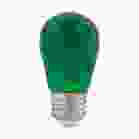 SATCO S8024 1W/LED/S14/GREEN/120V/ND/4PK 1 Watt; S14 LED Filament; Green Transparent Glass Bulb; E26 Base; 120 Volt; Non-Dimmable; Pack of 4