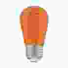 SATCO S8026 1W/LED/S14/ORANGE/120V/ND/4PK 1 Watt; S14 LED Filament; Orange Transparent Glass Bulb; E26 Base; 120 Volt; Non-Dimmable; Pack of 4