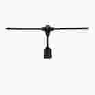 SATCO S8039 24FT/SL/E26/BL/120V 24Ft; LED String Light; 12 Socketed Black Cord and Plug Only