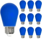 Bulbrite 862322 (LED2S14/BLU/FIL/D-10PK) 2.5W LED S14 BLUE FILAMENT DIMMABLE-10PK