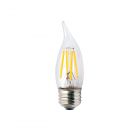 Halco 85069 CA10CL5ANT/827/E26/LED2 CA10 5.5W 2700K Dimmable Clear  Filament E26 ProLED