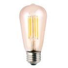 Halco 85044 ST19AMB5ANT/822/LED2 ST19 5.5W Amber 2200K Dimmable Filament E26 ProLED