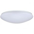 NUVO 62/1219 19 inch; Flush Mounted LED Fixture; CCT Selectable; Round; White Acrylic; with Sensor