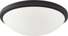 Nuvo 62/1442 Button LED 11 in.; Flush Mount Fixture; Black Finish