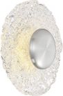 NUVO 62/1493 Riverbed; LED Flush Mounted Fixture; 11W; Polished Nickel Finish with Woven Glass