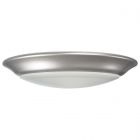 NUVO 62/1662 7 inch; LED Disk Light; 3000K; 6 Unit Contractor Pack; Brushed Nickel Finish