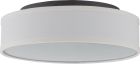 Nuvo 62/525 Heather; LED Flush Fixture with White Linen Shade