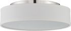 Nuvo 62/526 Heather; LED Flush Fixture with White Linen Shade