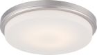 Nuvo 62/609 Dale; LED Flush Fixture with Opal Frosted Glass