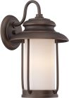 Nuvo 62/631 Bethany; LED Outdoor Small Wall with Satin White Glass