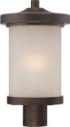 Nuvo 62/644 Diego; LED Outdoor Post with Satin Amber Glass