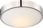 Nuvo 62/774 Perk; 13 in.; LED Flush with White Glass
