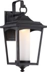 Nuvo 62/822 Essex 9.5 in.; Wall Lantern; Sterling Black Finish