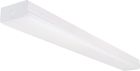 NUVO 65/1152 LED 4 ft.; Wide Strip Light; 40W; 4000K; White Finish; with Knockout and Emergency Back Up