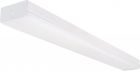 NUVO 65/1153 LED 4 ft.; Wide Strip Light; 40W; 5000K; White Finish; with Knockout and Emergency Back Up