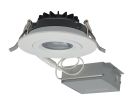 Satco S11618 12WLED/DW/GBL/4/930/RND/RD/WH 12 watt LED Direct Wire Downlight; Gimbaled; 4 inch; 3000K; 120 volt; Dimmable; Round; Remote Driver; White