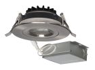 Satco S11620 12WLED/DW/GBL/4/930/RND/RD/BN 12 watt LED Direct Wire Downlight; Gimbaled; 4 inch; 3000K; 120 volt; Dimmable; Round