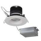 Satco S11624 12WLED/DW/GBL/3/930/RND/RD/WH 12 watt LED Direct Wire Downlight; Gimbaled; 3.5 inch; 3000K; 120 volt; Dimmable