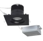 Satco S11628 12WLED/DW/GBL/3/930/SQ/RD/BK 12 watt LED Direct Wire Downlight; Gimbaled; 3.5 inch; 3000K; 120 volt; Dimmable