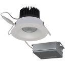 Satco S11630 12WLED/DW/DNL3/930/RND/RD/WH 12 watt LED Direct Wire Downlight; 3.5 inch; 3000K; 120 volt; Dimmable; Round; Remote Driver; White