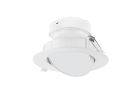 Satco S11714 9WLED/DW/GBL/6/40K/120V 9 watt LED Direct Wire Downlight; Gimbaled; 6 inch; 4000K; 120 volt; Dimmable