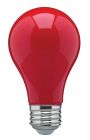 Satco S14984 8A19/Red/LED/E26/120V 8W A19 LED; Ceramic Red; Medium base; 360 deg. beam spread; 120V