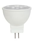 Satco S8603 3MR11/LED/25'/3000K/12V 3W; LED; MR11; 3000K; 25 deg. beam spread; 25000 Average rated hours; 210 Lumens; GU4 base; 12V; Carded