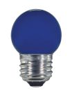 Satco S9162 1.2W S11/BL/LED/120V/CD 1.2W LED; S11; Ceramic Blue; Medium base; 120V